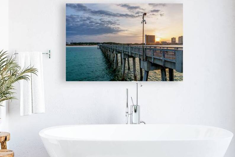 Golden Sunrise From Panama Miller Pier by Jennifer White