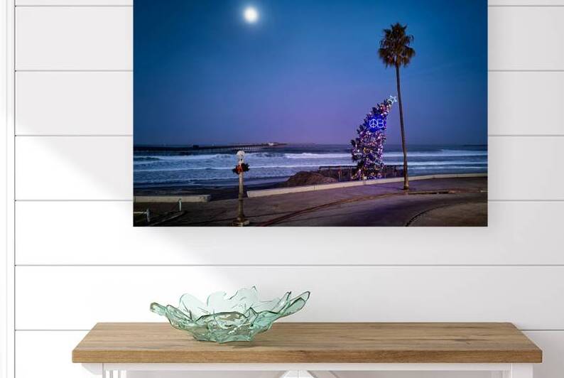 Christmas on the Beach in Ocean Beach San Diego  by Ryan Cameron
