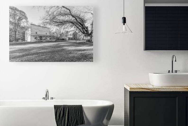 General Store And Topaz Mill Grayscale by Jennifer White