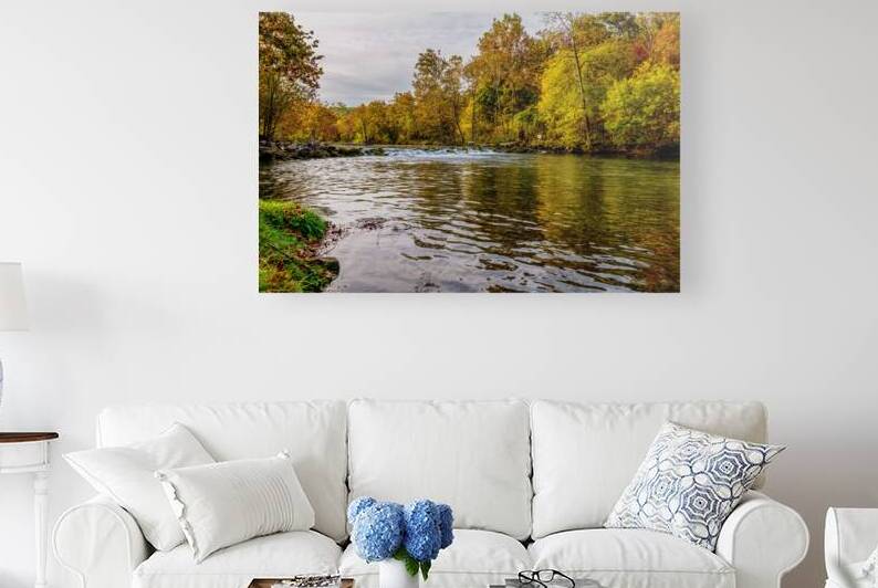 Fall Fishing And Cascades Bennett Spring by Jennifer White