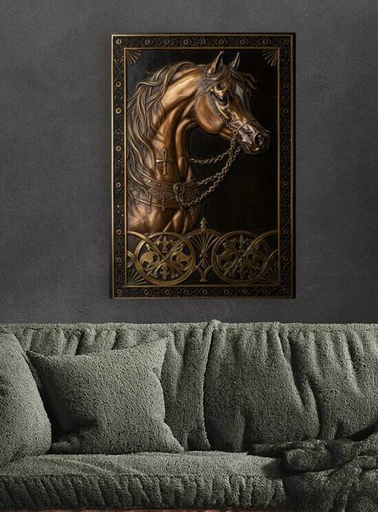 The Consecrated War Horse by Sumer Paintings