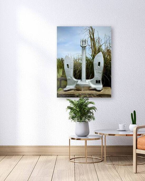Navy Anchor in a Rustic Setting at the Beach by Bill Swartwout Photography