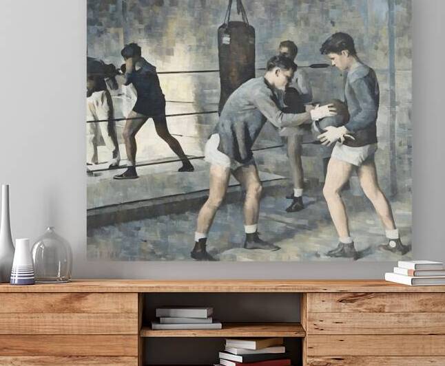 1937 Boxing Art Remix by Row One Brand