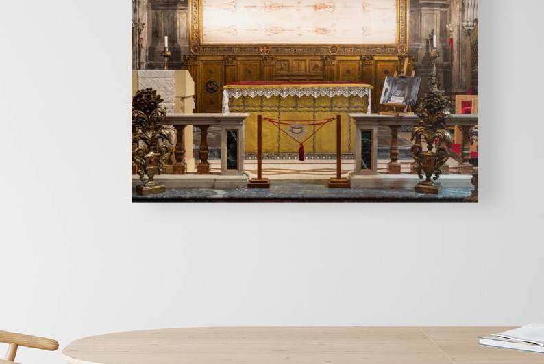 San Domenico Church Interior with Display of the Official Holy S by Paolo Modena