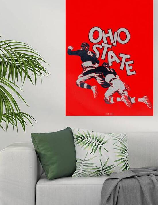 Early 1900s Ohio State Football Art Remix by Row One Brand