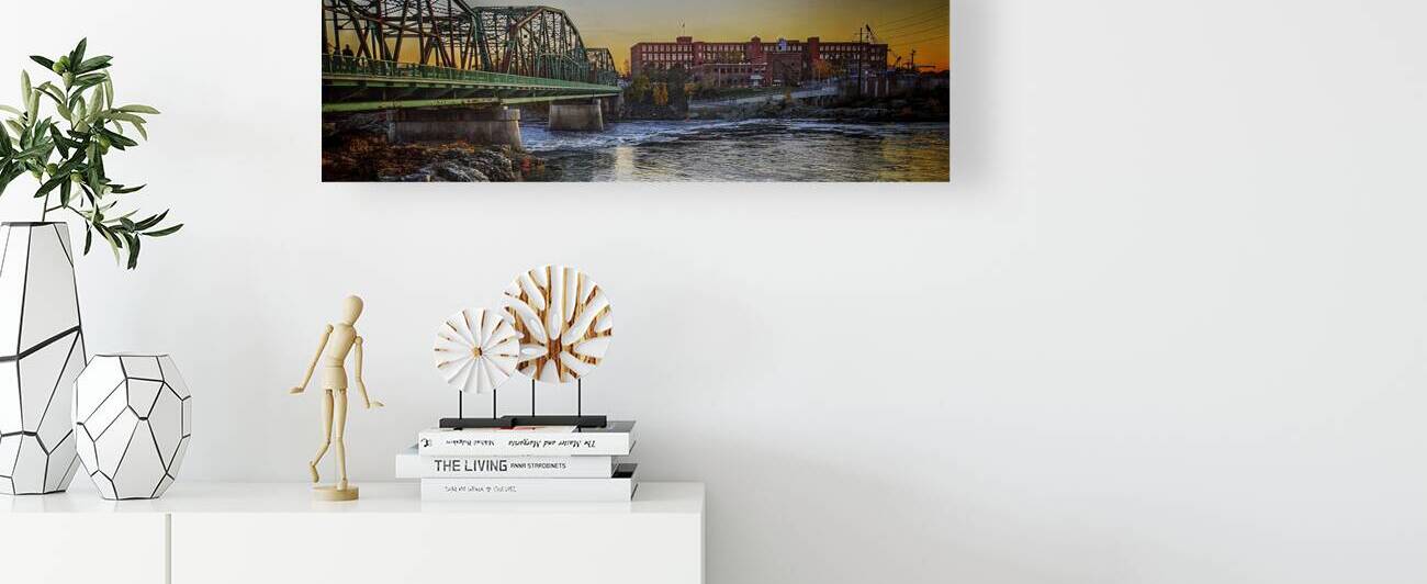 Ft Andross and FJWebb Bridge at Sunset by George Baines Maine Photos