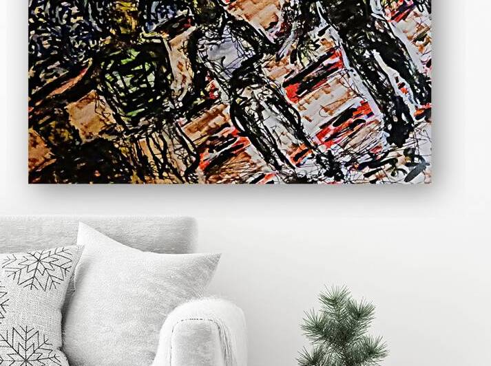 1756252181652 9da10e04 2ad2 4998 915b 782fea10190 Roller Coaster Rocket as the crowd watches by Lawrence Silver Art