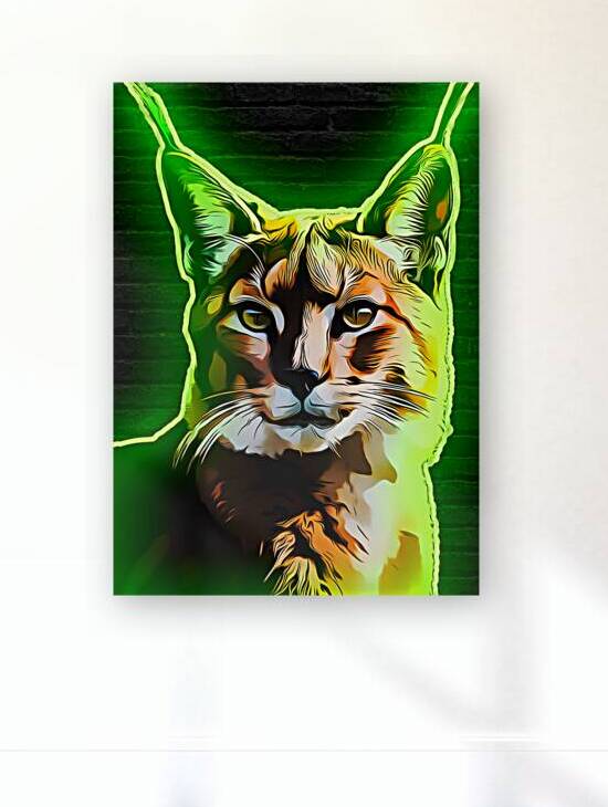 1001 neon art Caracal by Trinara