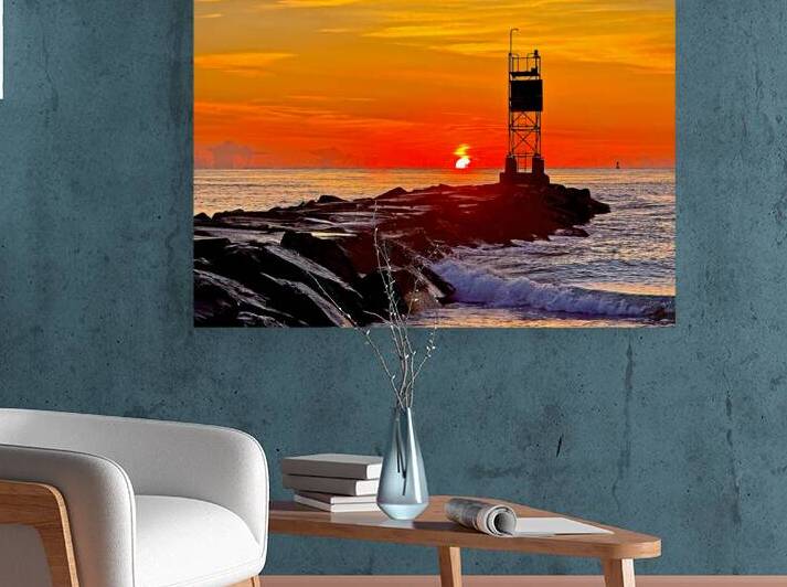 Jetty Sunrise at the Indian River Inlet by Bill Swartwout Photography