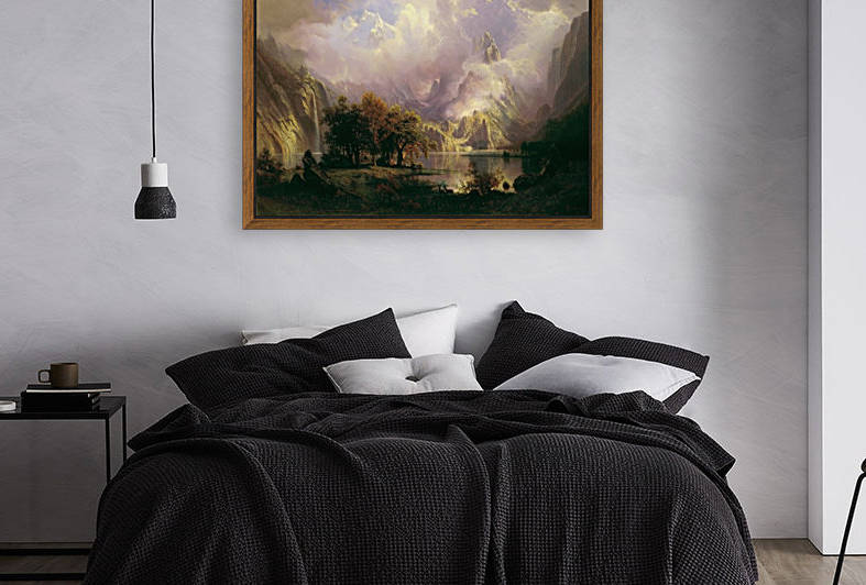 Bierstadt - Rocky Mountain landscape by Bierstadt