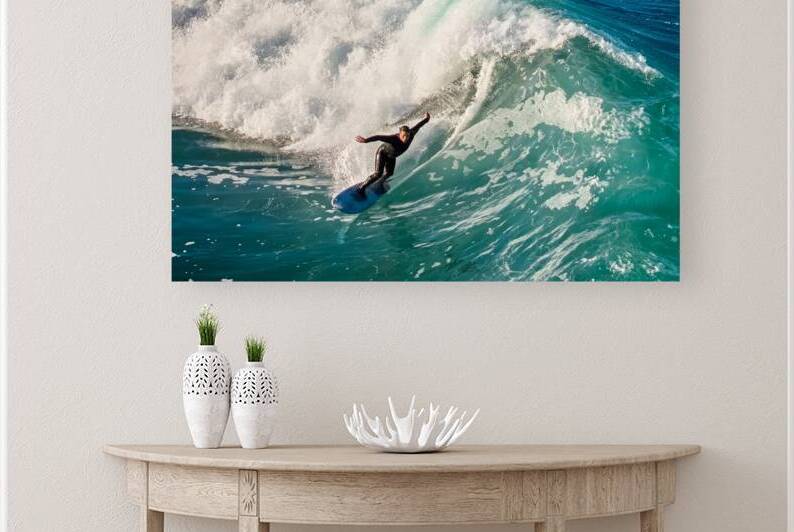 Surfer and His Shadow by Ryan Cameron