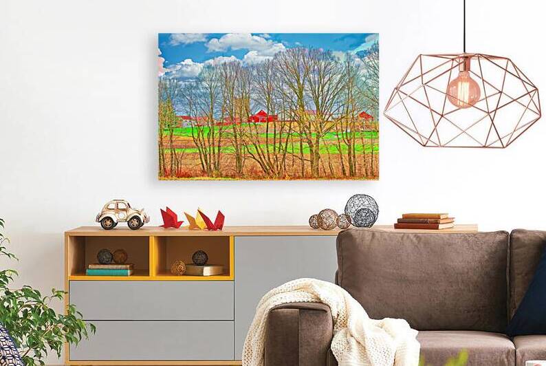 COUNTRY FARM TREES  by Charles Herchert