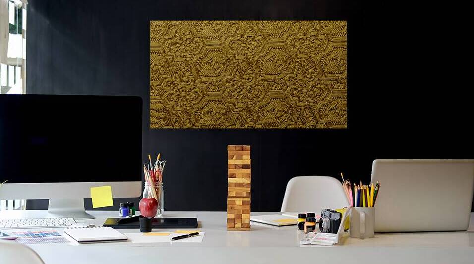 Golden Weave by Sumer Paintings