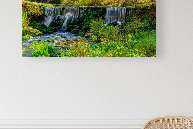 Rustic Ozarks Autumn Waterfalls by Jennifer White