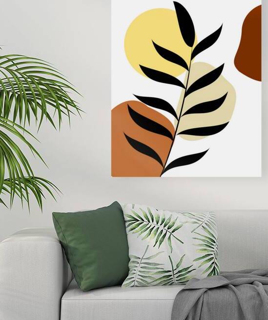 Boho Leaf Art by Liz Cereby