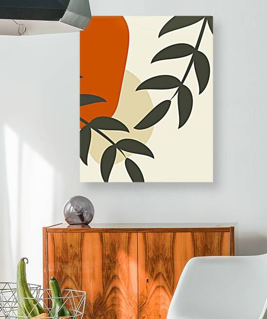 Minimalist Boho Leaf Art by Liz Cereby