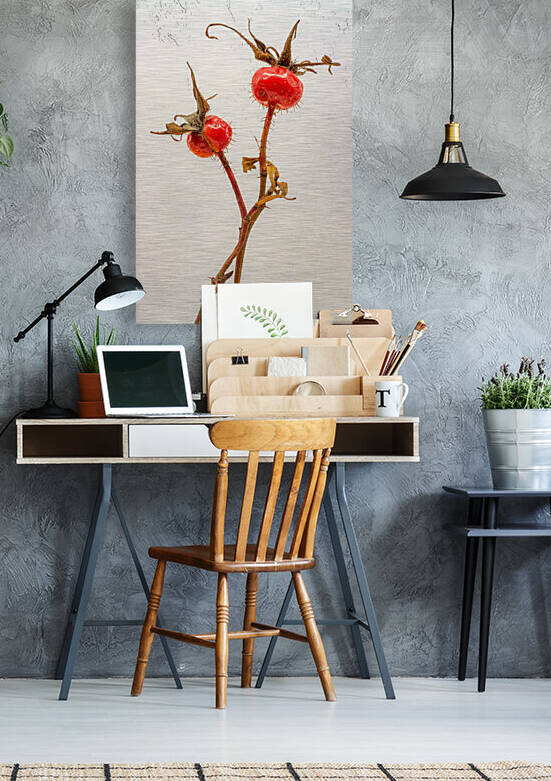 Two Wild Rose Hips by Joe Riederer