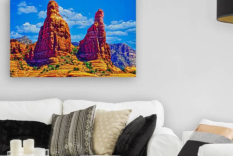 RED MOUNTAIN SPIRES  by Charles Herchert