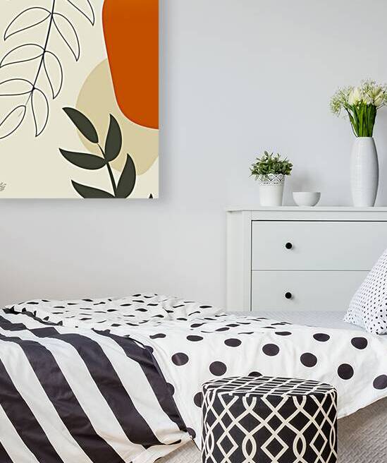 Boho Minimalist Leaf Art by Liz Cereby