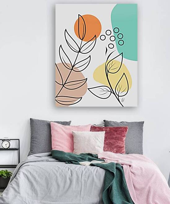 Botanical Boho Floral Art by Liz Cereby