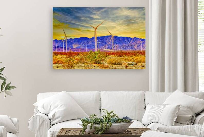 DESERT WINDMILLS  by Charles Herchert