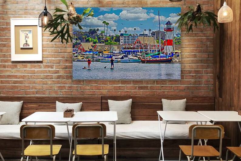 PADDLE BOARDING  by Charles Herchert