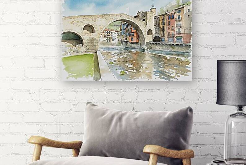 Stone Arch Over Camprodon   GIA2501 0627 WAT by JordiCarrio