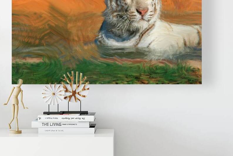 Majestic White Tiger by Pavlos Art Photography