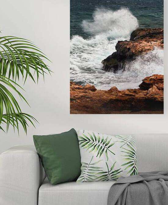 Thalassa Seascapes Collection - Waves Against the Rocks by Pavlos Art Photography