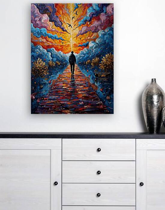 Journey to Light – Abstract Inspirational Wall Art by Meradil