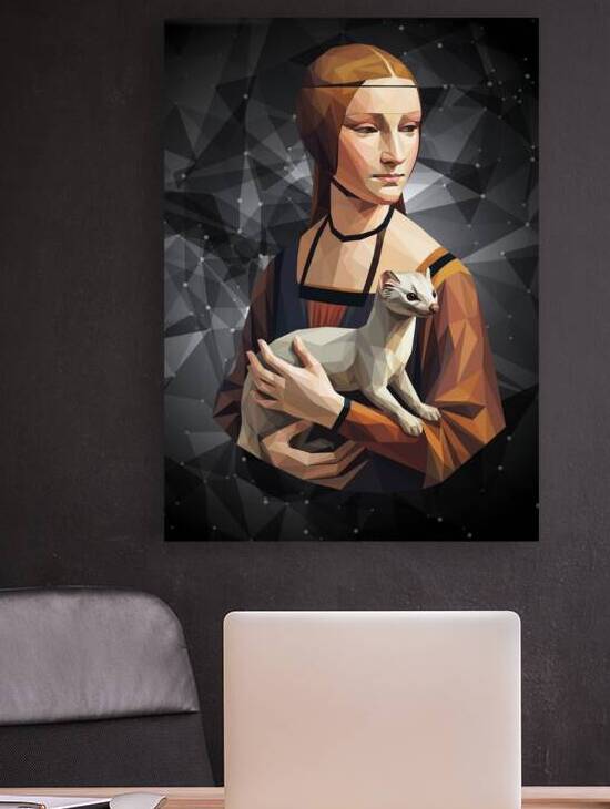 Lady with an Ermine Lowpoly by Low Profile