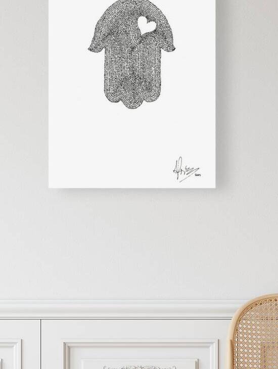 Hamsa Mircro-Blessing with a Heart v1 by Aaron Poris