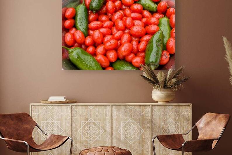 Gardens Embrace A Ruby and Emerald Harmony by Bo Insogna