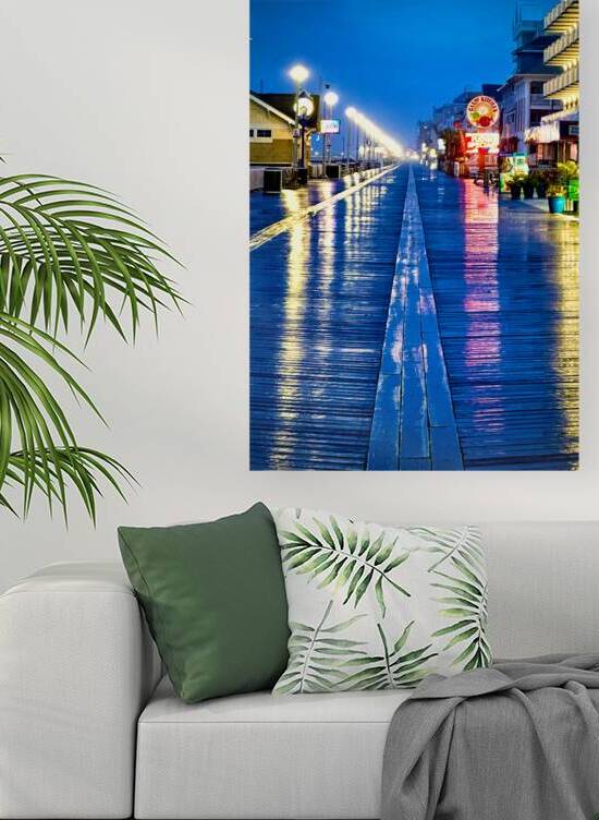 Boardwalk Deserted in Ocean City Maryland by Bill Swartwout Photography