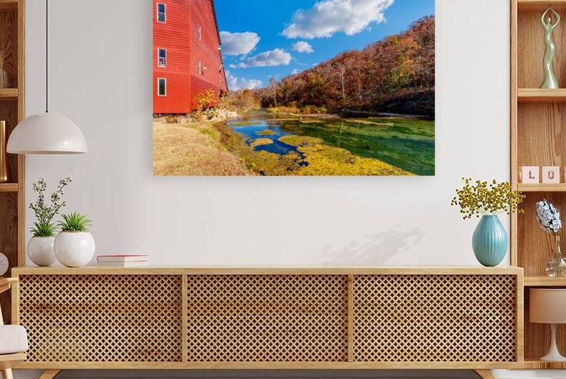 Back View Of Rockbridge Mill Autumn by Jennifer White