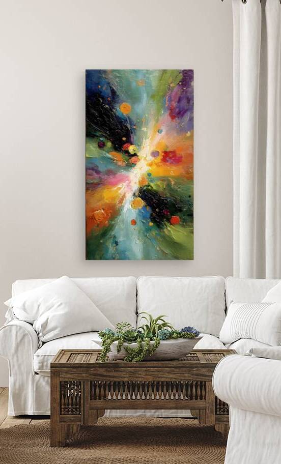 Stellar Bloom – Color Burst Abstract Print by Savage Art Prints