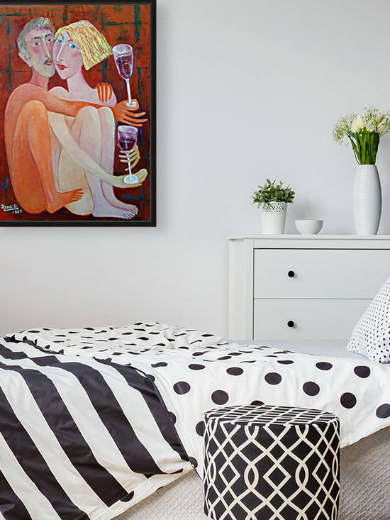 62.New years night 2020year 70x50cmOriginal Painting Oil on Canvas8500$ by ZAKIR AHMEDOV