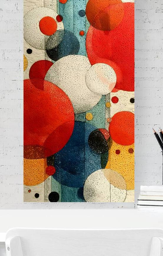 Orbit Geometry – Modern Circle Abstract PPrint. by Savage Art Prints