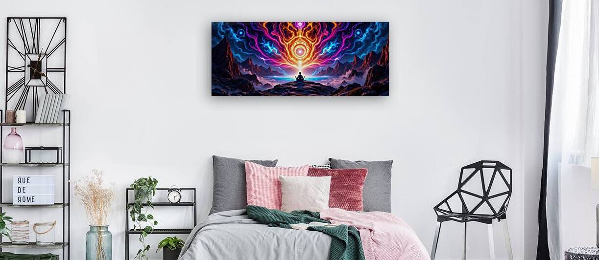 Meditation in Cosmic Energy Burst by PrintosArtis