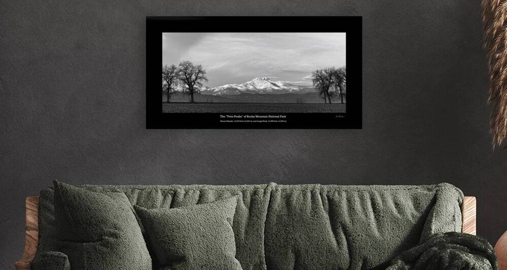 The Twin Peaks of Rocky Mountain National Park by Bo Insogna