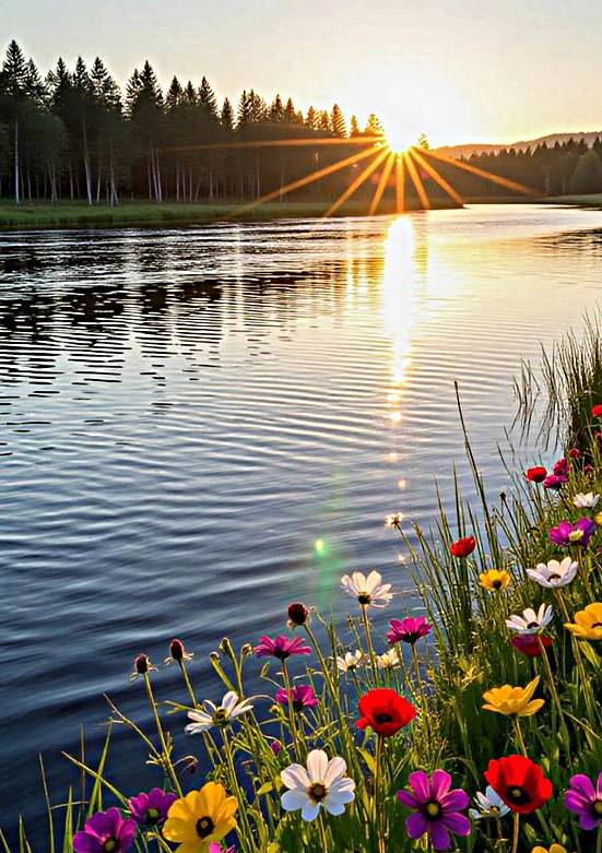 ​Golden Hour on the River by Hassan mounir