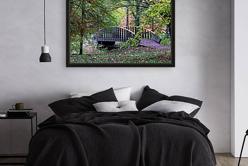 Quaint Bridge Over Creek by Deb Oppermann