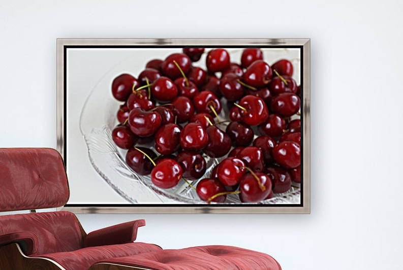 Cherries On A Plate by Joy Watson