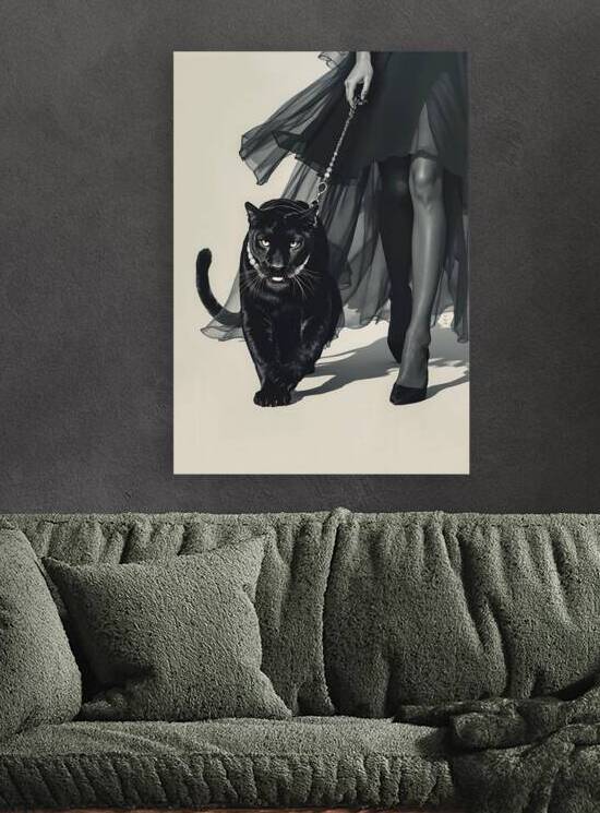 Hollywood Glam Panther Poster Print  by Tricky Rabbit Art