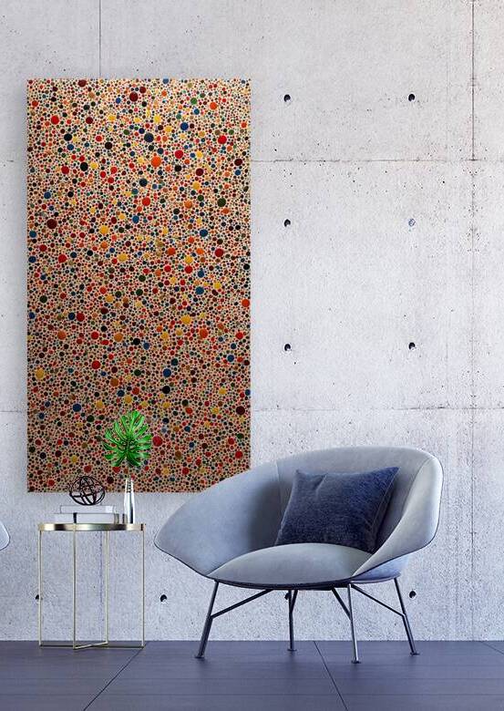 Infinity Dots – Multicolor Pointillist Abstract Print by Savage Art Prints