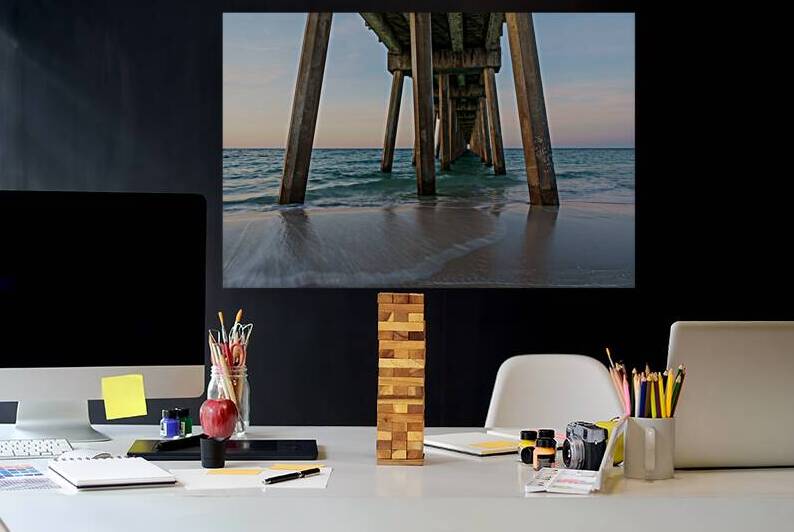 Dawn Blurred Waves At Pensacola Beach by Jennifer White