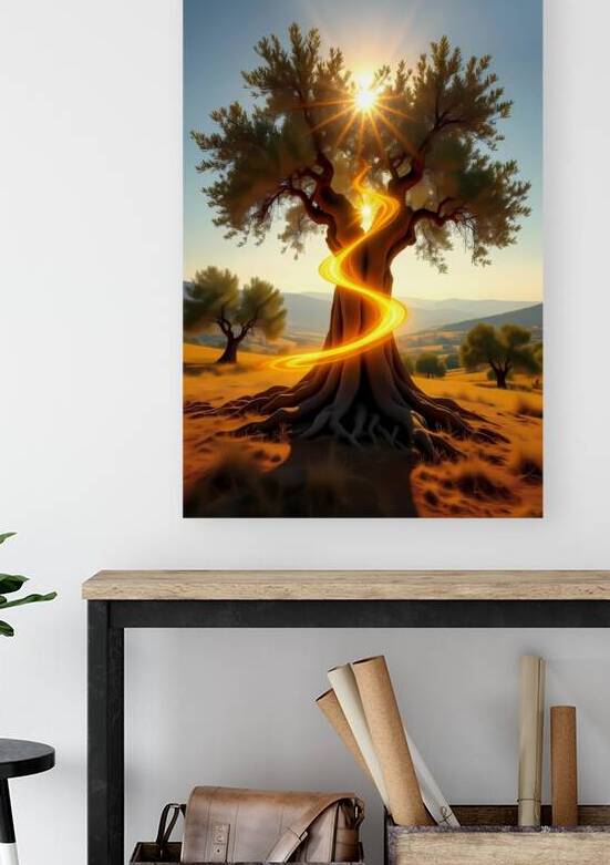 Enchanted Tree at Sunset by Hassan mounir