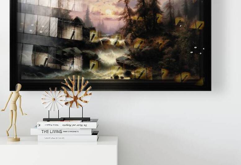 Mountain Stream in the Moonlight by Albert Rieger by xzendor7