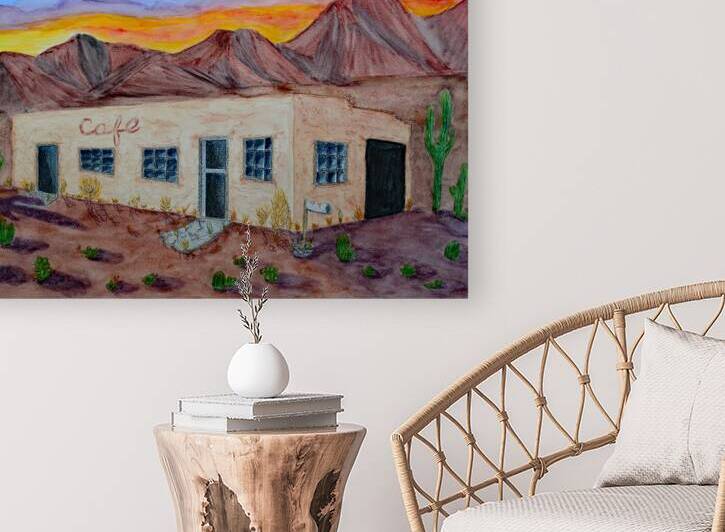 Abandoned Cafe in the Desert by Lisa von Biela