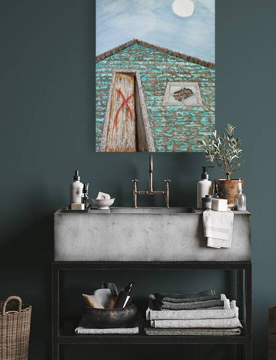 Abandoned House with Red X by Lisa von Biela